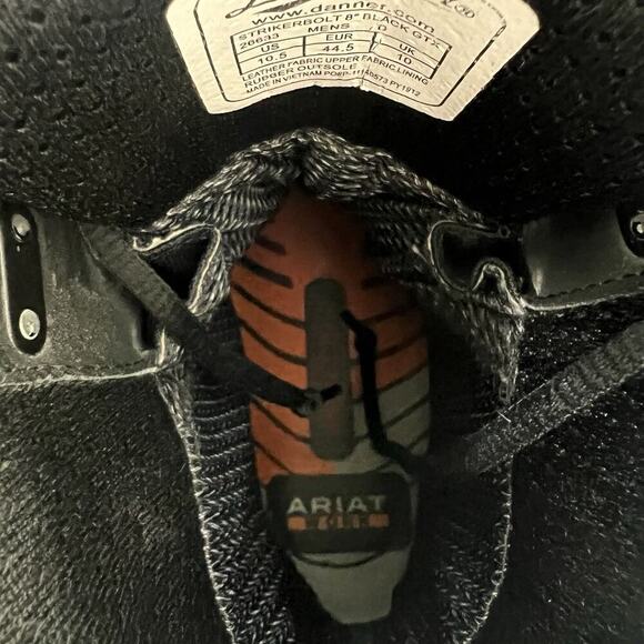 DANNER STRIKER BOLT 8" BLACK TACTICAL BOOTS Size 10.5 Gore-Tex 26633 VIBRAM Sole - Picture 8 of 13